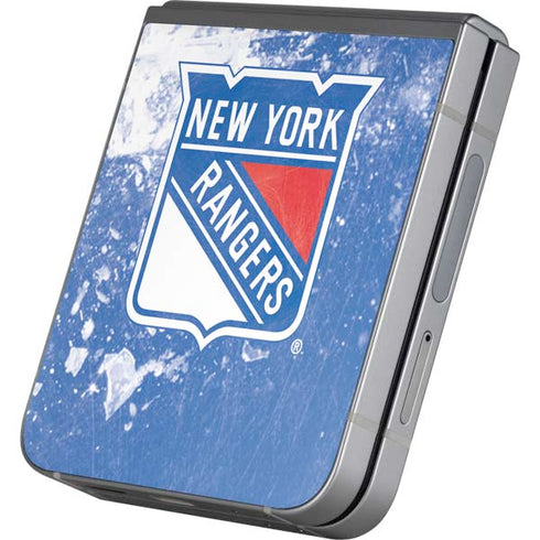 NHL New York Rangers Frozen Galaxy Z Flip6 Skin